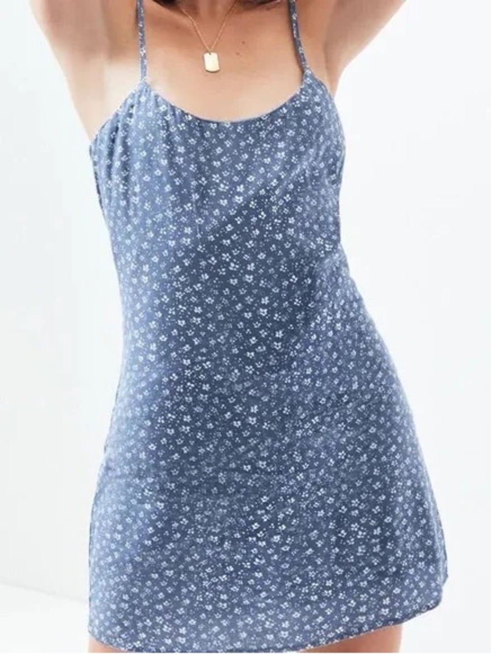 PacSun Blue Floral Mini Dress